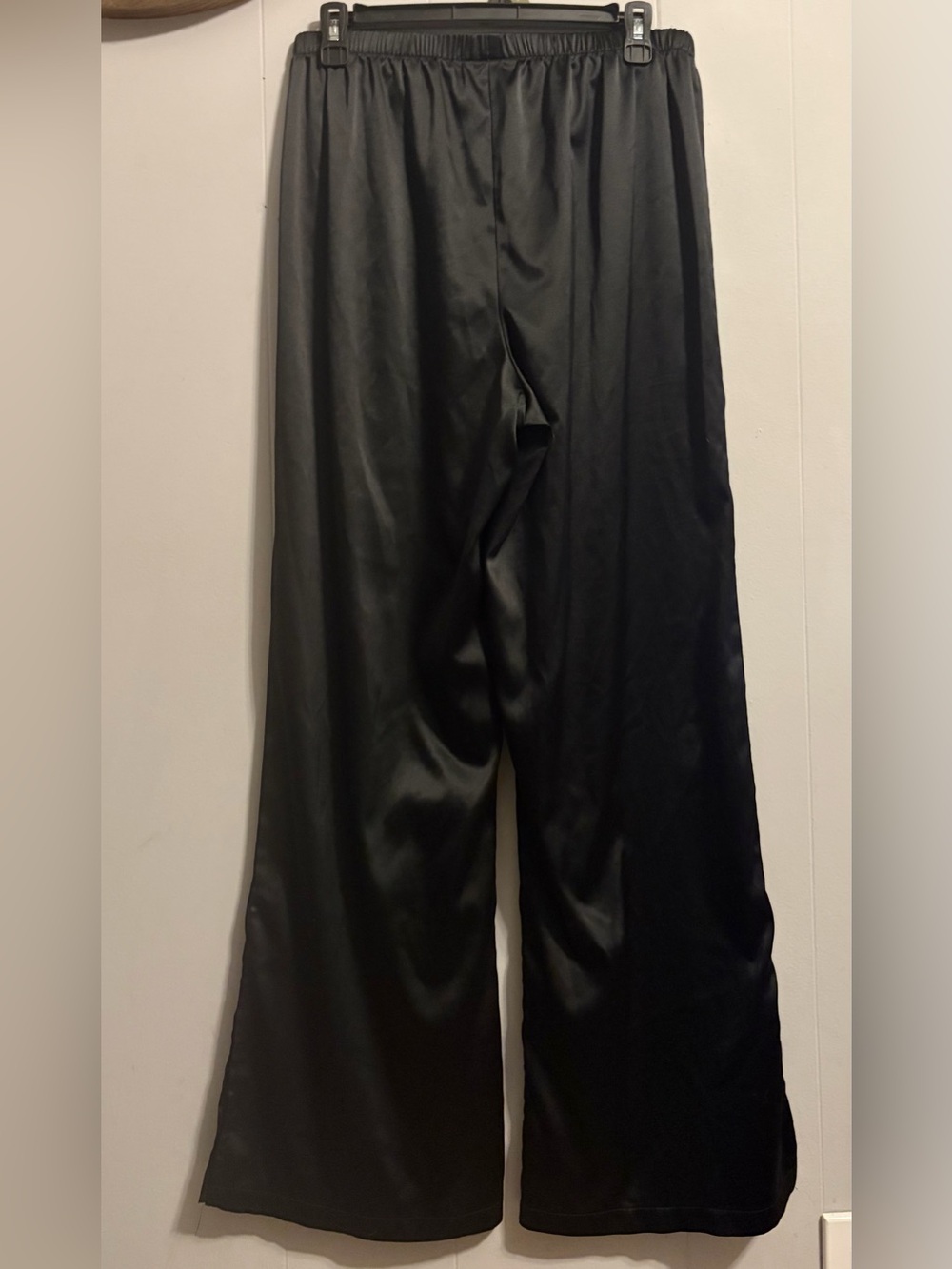 Colsie Black Satin Lace-Trim Cami and Pants Sleep Set - Picture 9 of 9